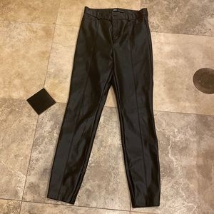 Zara size large “legging” leather looking pant. Slim fit, very flattering.
